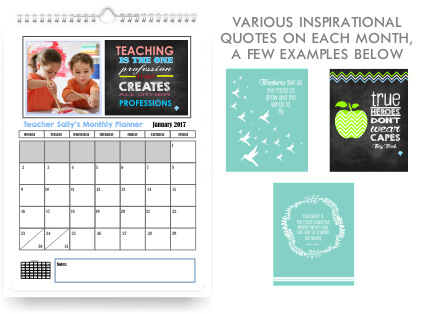 Teachers Wall hanging Monthly Calendar